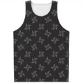 Ninja Shuriken Pattern Print Men's Tank Top