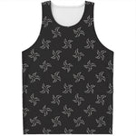 Ninja Shuriken Pattern Print Men's Tank Top