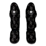 Ninja Shuriken Pattern Print Muay Thai Shin Guard