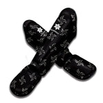 Ninja Shuriken Pattern Print Muay Thai Shin Guard