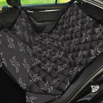 Ninja Shuriken Pattern Print Pet Car Back Seat Cover