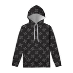 Ninja Shuriken Pattern Print Pullover Hoodie