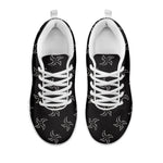 Ninja Shuriken Pattern Print White Sneakers