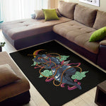 Ninja Warrior Print Area Rug
