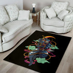 Ninja Warrior Print Area Rug