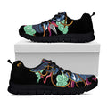 Ninja Warrior Print Black Running Shoes
