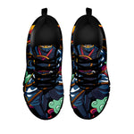 Ninja Warrior Print Black Sneakers