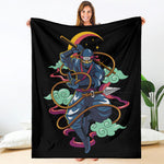 Ninja Warrior Print Blanket