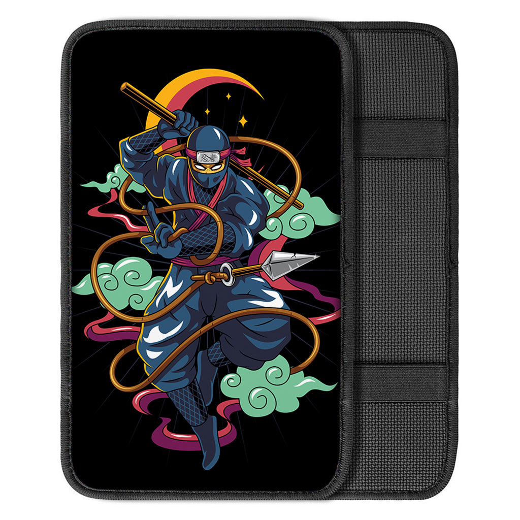 Ninja Warrior Print Car Center Console Cover