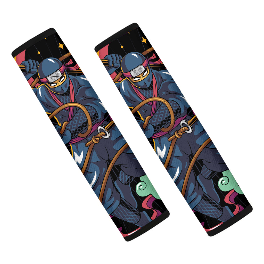 Ninja Warrior Print Car Seat Belt Covers