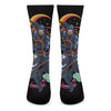 Ninja Warrior Print Crew Socks