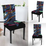 Ninja Warrior Print Dining Chair Slipcover