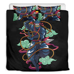 Ninja Warrior Print Duvet Cover Bedding Set