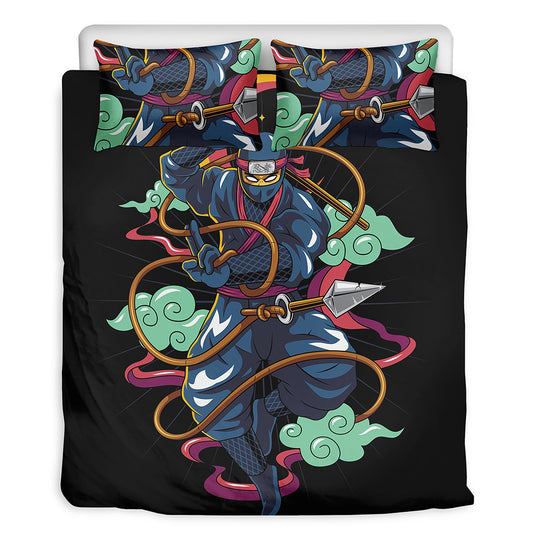 Ninja Warrior Print Duvet Cover Bedding Set