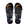 Ninja Warrior Print Flip Flops