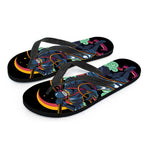 Ninja Warrior Print Flip Flops
