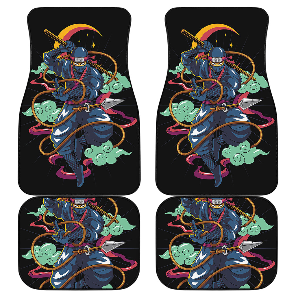 Ninja Warrior Print Front and Back Car Floor Mats