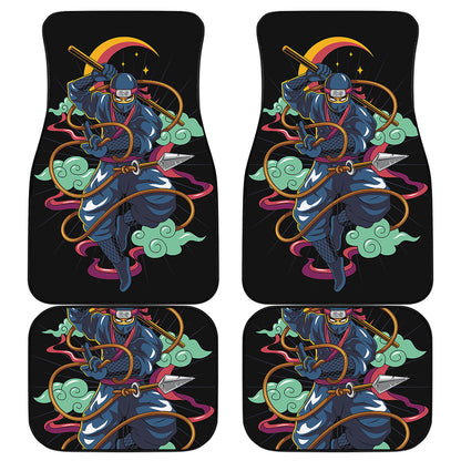 Ninja Warrior Print Front and Back Car Floor Mats