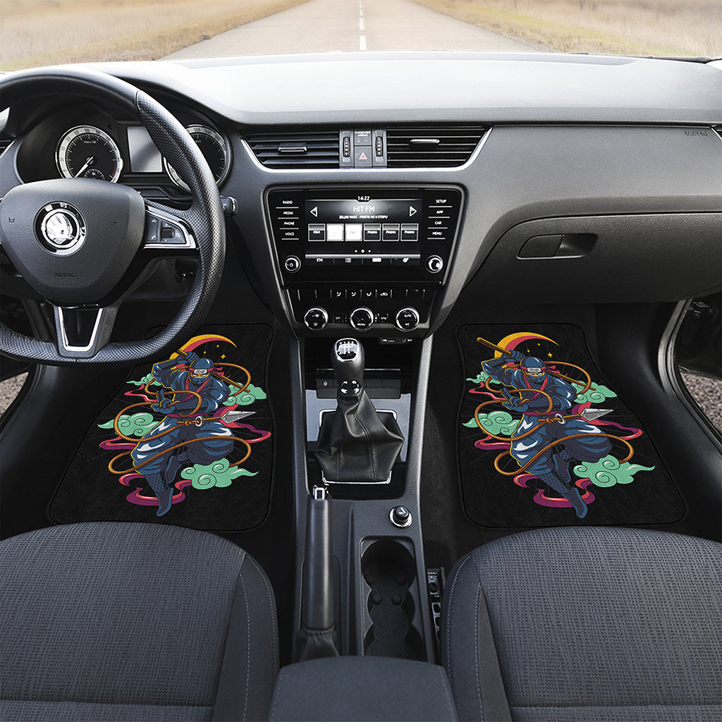 Ninja Warrior Print Front and Back Car Floor Mats