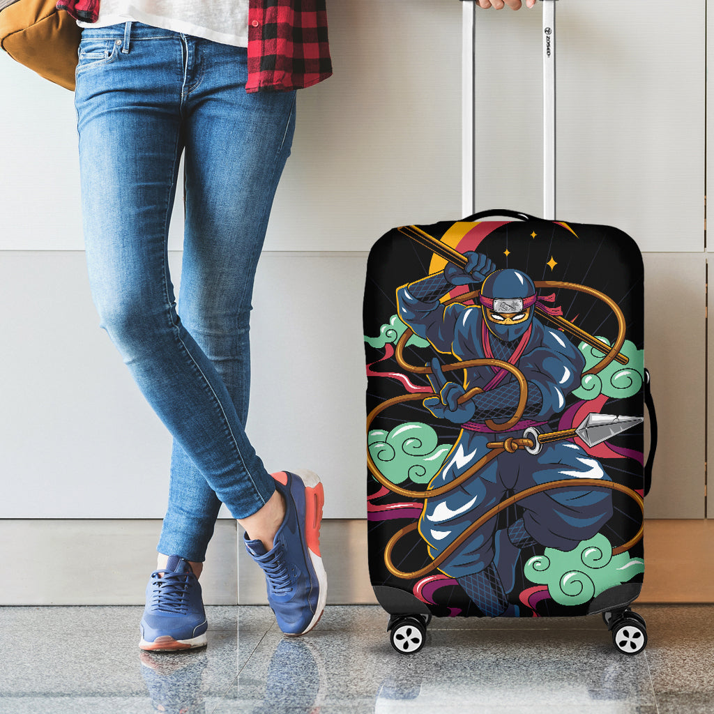 Ninja Warrior Print Luggage Cover