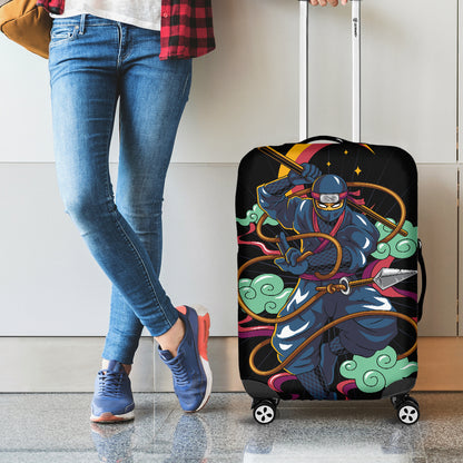 Ninja Warrior Print Luggage Cover