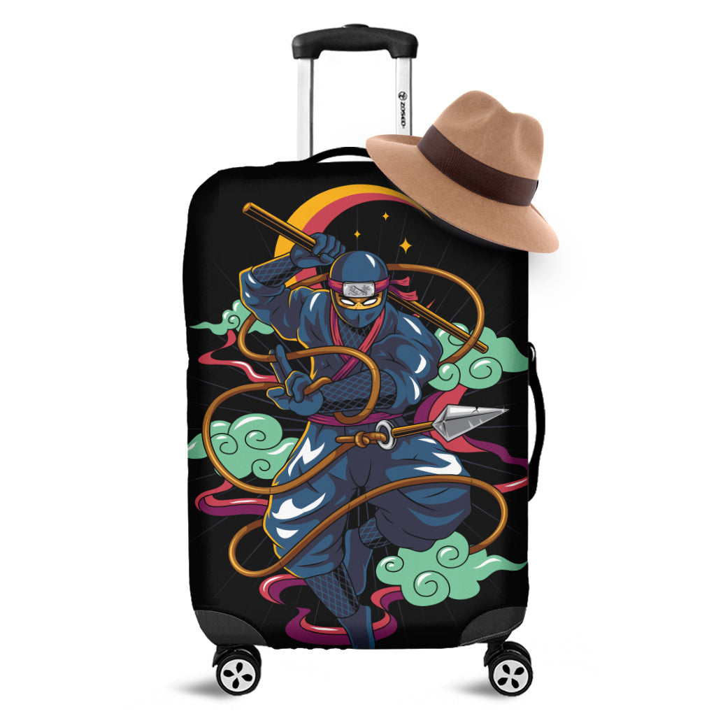 Ninja Warrior Print Luggage Cover