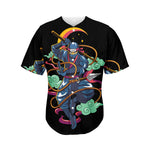 Ninja Warrior Print Men's Baseball Jersey