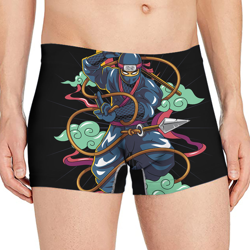 Ninja Warrior Print Men's Boxer Briefs