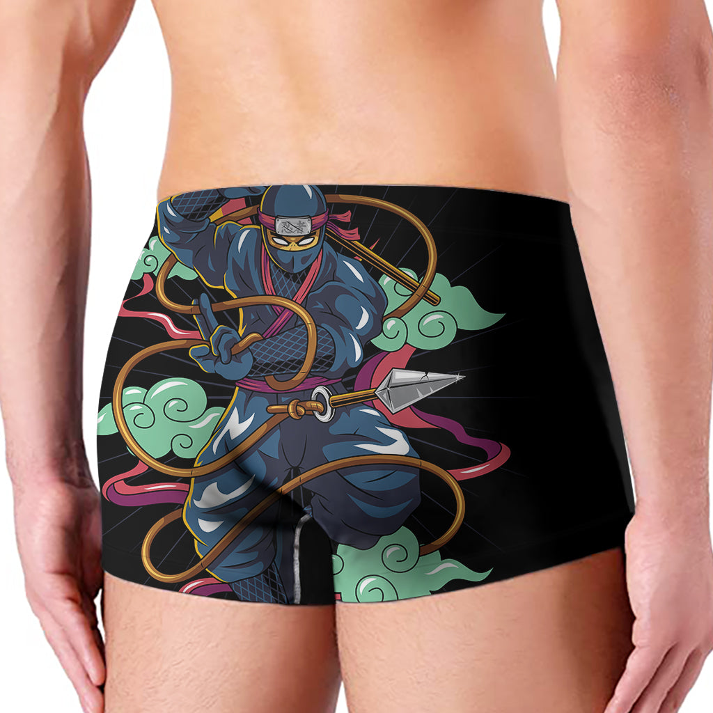 Ninja Warrior Print Men's Boxer Briefs