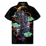 Ninja Warrior Print Men's Short Sleeve Shirt