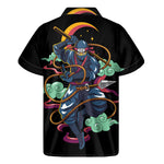 Ninja Warrior Print Men's Short Sleeve Shirt