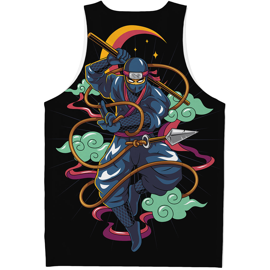 Ninja Warrior Print Men's Tank Top