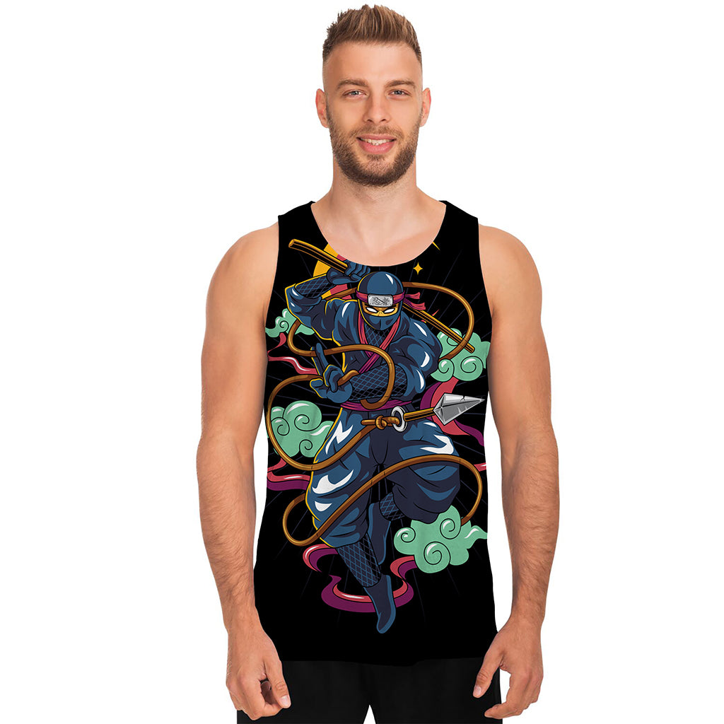 Ninja Warrior Print Men's Tank Top