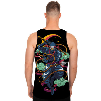 Ninja Warrior Print Men's Tank Top