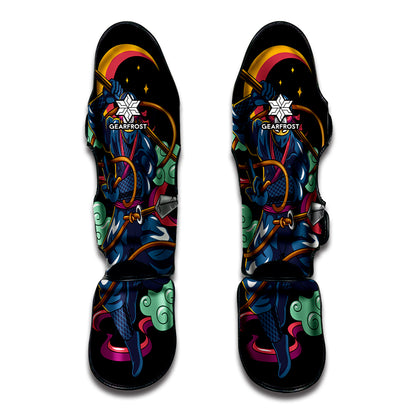 Ninja Warrior Print Muay Thai Shin Guard