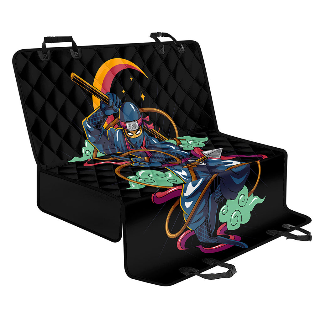 Ninja Warrior Print Pet Car Back Seat Cover