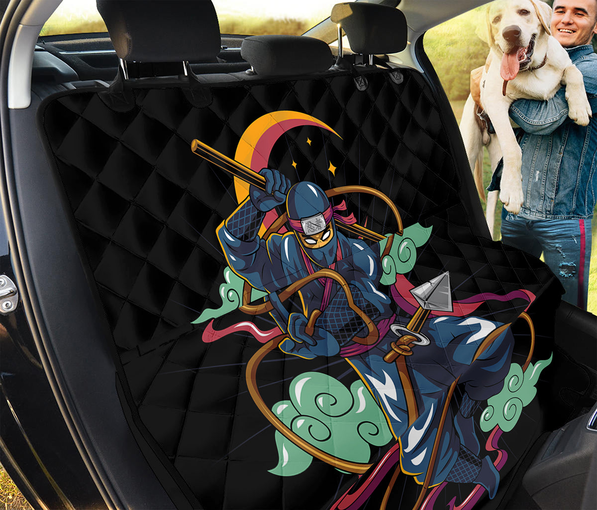 Ninja Warrior Print Pet Car Back Seat Cover