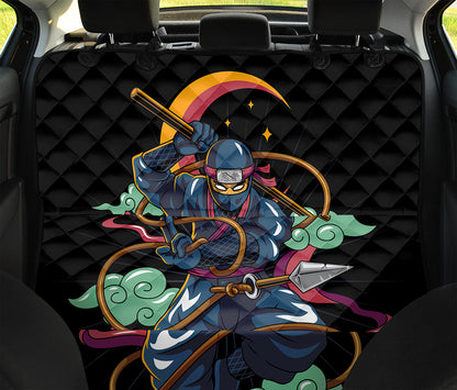 Ninja Warrior Print Pet Car Back Seat Cover