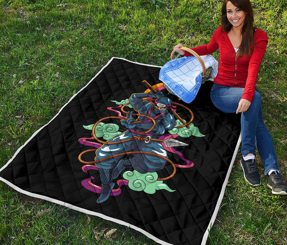 Ninja Warrior Print Quilt