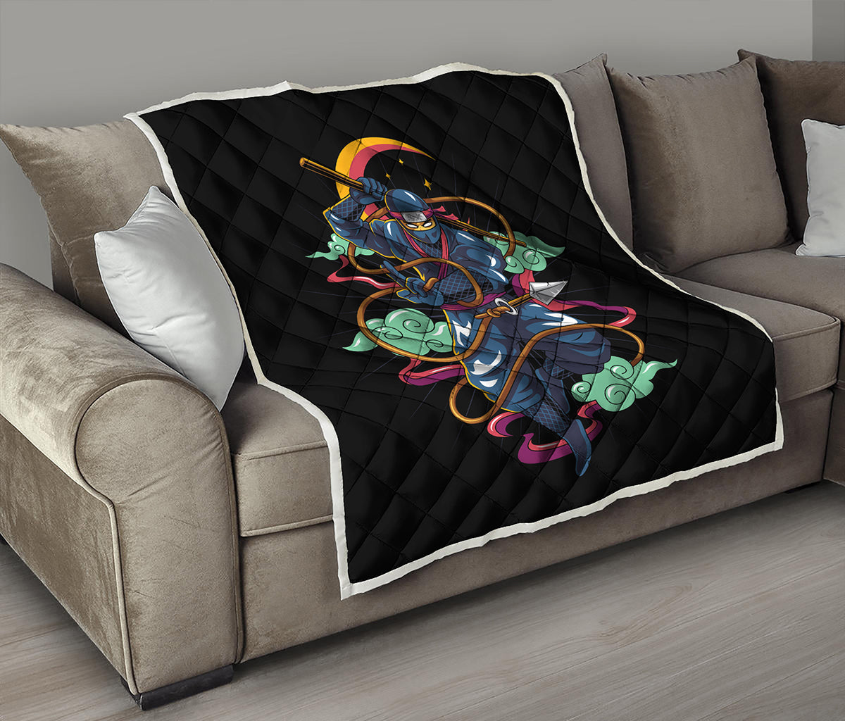 Ninja Warrior Print Quilt