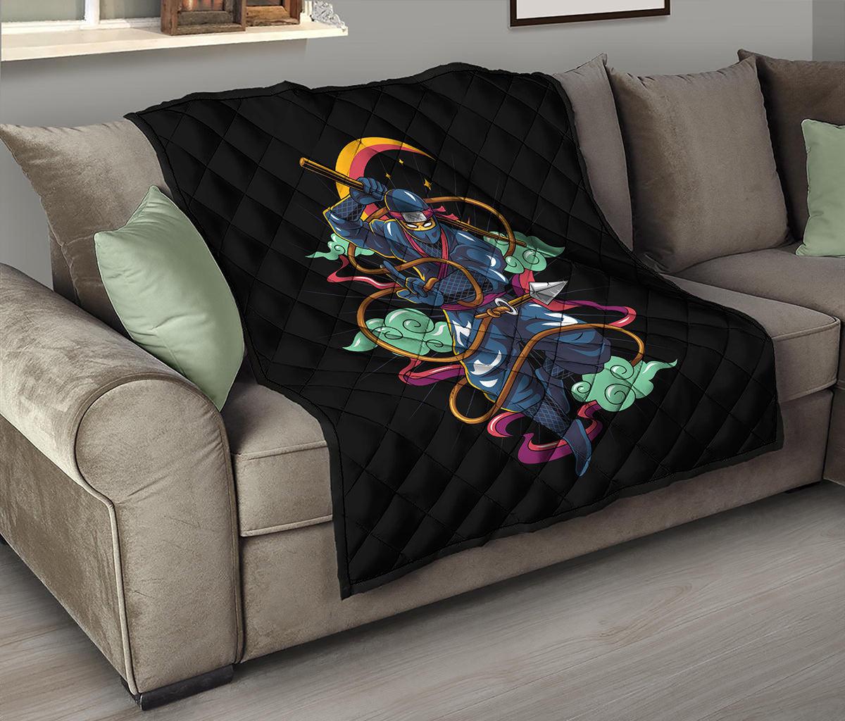 Ninja Warrior Print Quilt