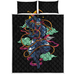 Ninja Warrior Print Quilt Bed Set