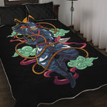 Ninja Warrior Print Quilt Bed Set