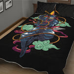 Ninja Warrior Print Quilt Bed Set