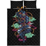Ninja Warrior Print Quilt Bed Set