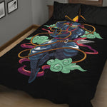 Ninja Warrior Print Quilt Bed Set