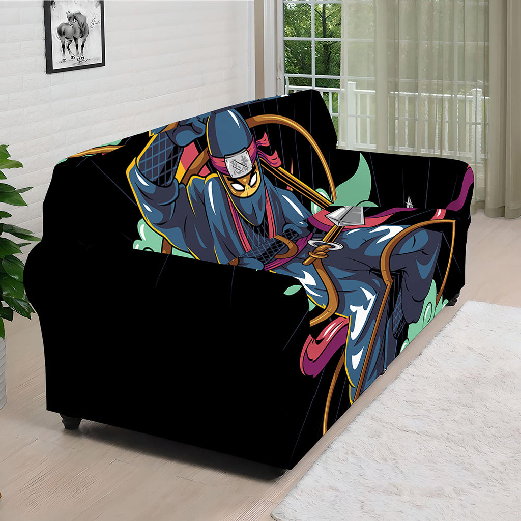 Ninja Warrior Print Sofa Cover
