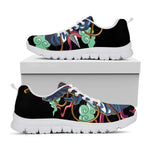 Ninja Warrior Print White Sneakers