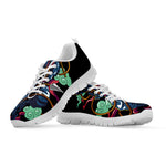 Ninja Warrior Print White Sneakers