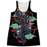 Ninja Warrior Print Women's Racerback Tank Top